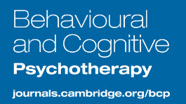 The words behavioral and cognitive psychotherapy, on a blue background.