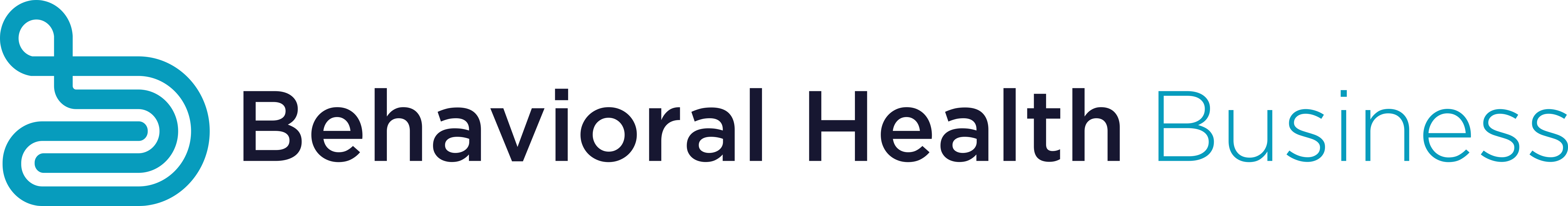 The words Behavioral Health in black text, the word Business in blue text, on a white background.
