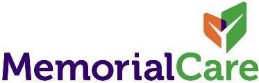 The words Memorial Care under their logo which is an orange, green and white stylized tree.